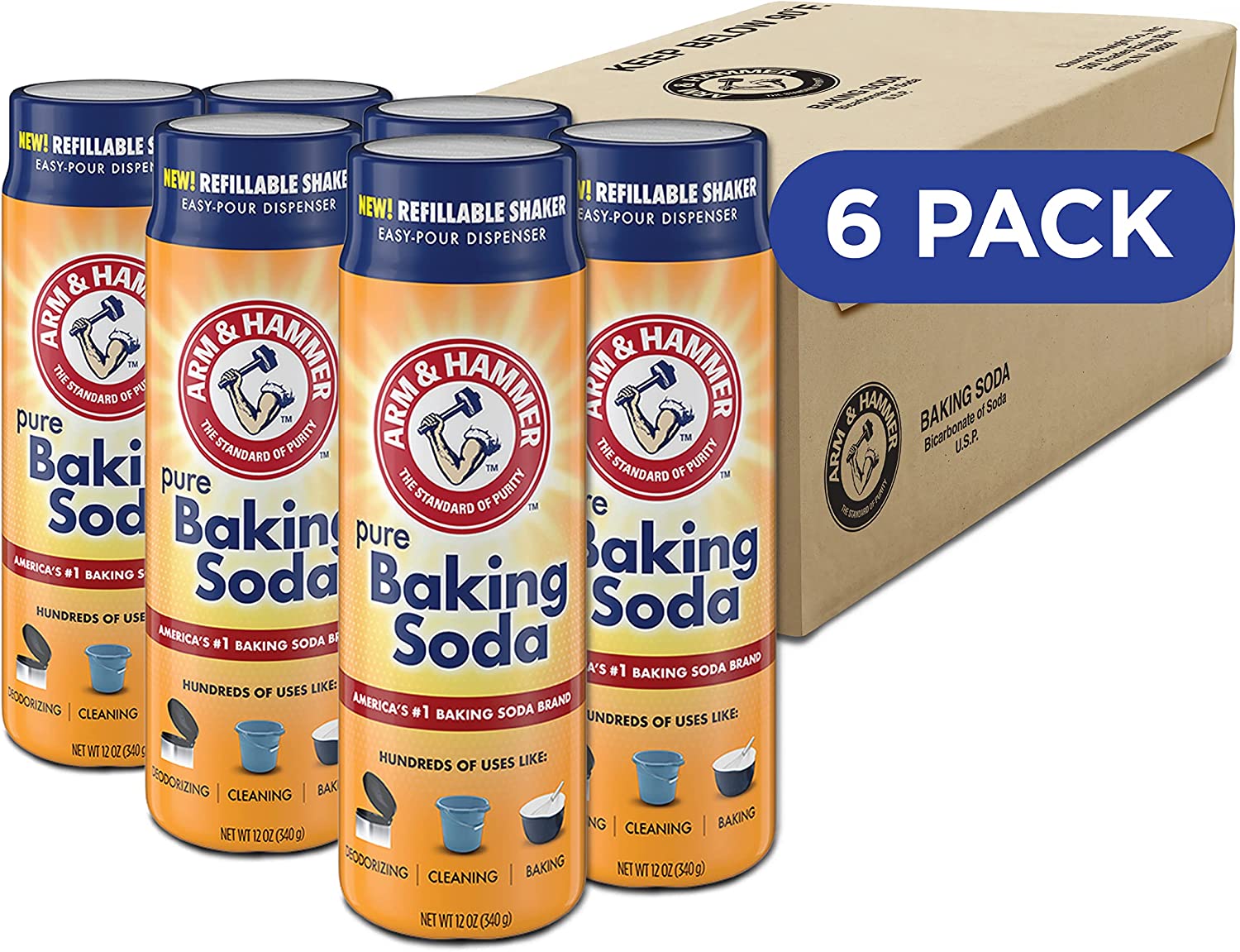Baking soda cleaning supplies for new apartment