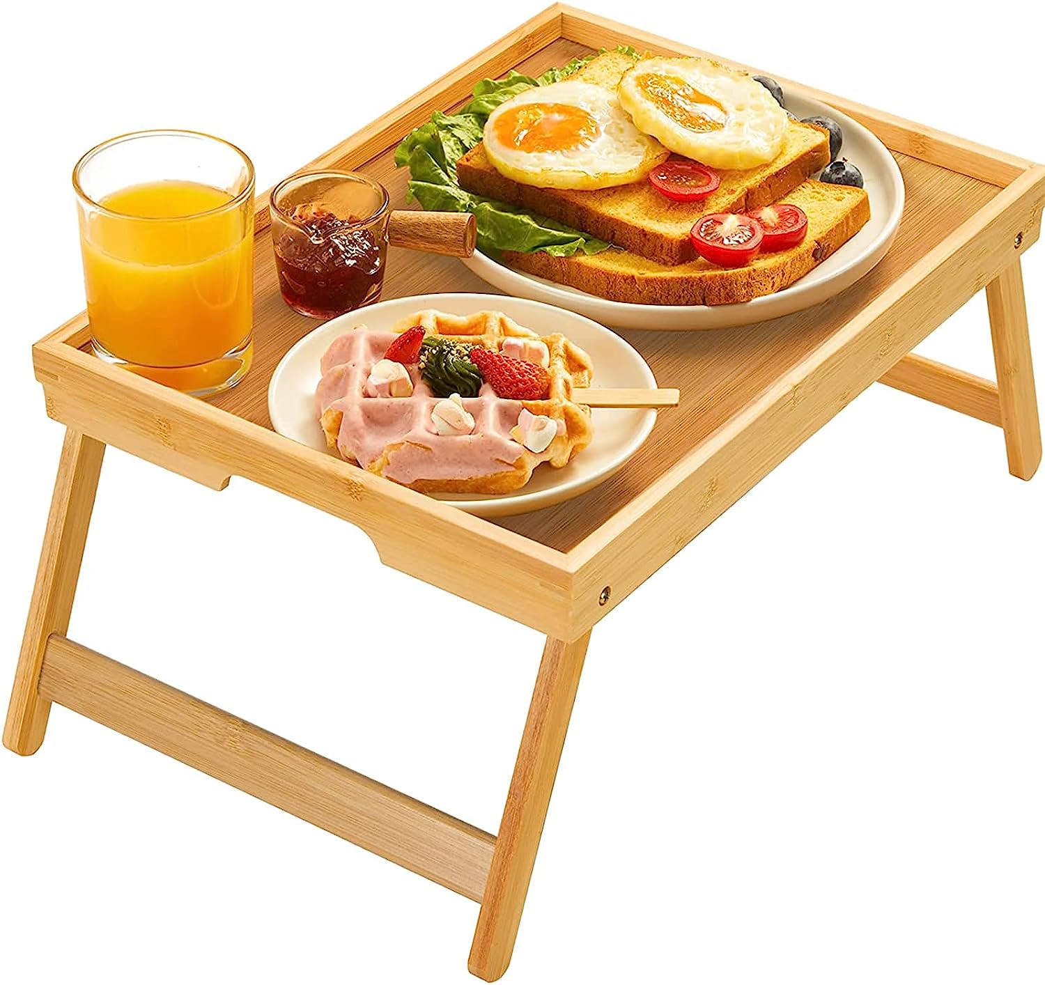 breakfast in bed tray for morning date idea