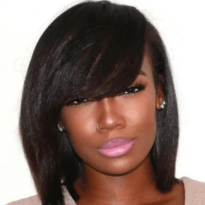 Medium Length Low Maintenance Short Hairstyles for Black Women