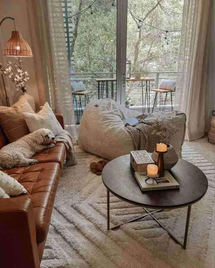 Soft plush rugs simple cozy home decor ideas on a budget 
