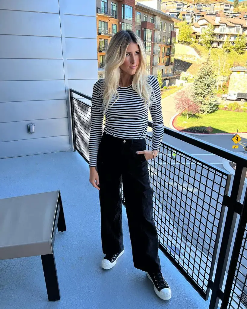 How to Style Black Cargo Pants