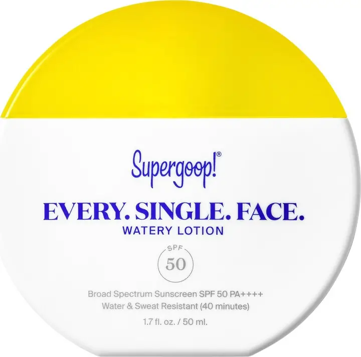 Supergoop! Every. Single. Face. Watery Lotion SPF 50 to repair damaged skin barrier 