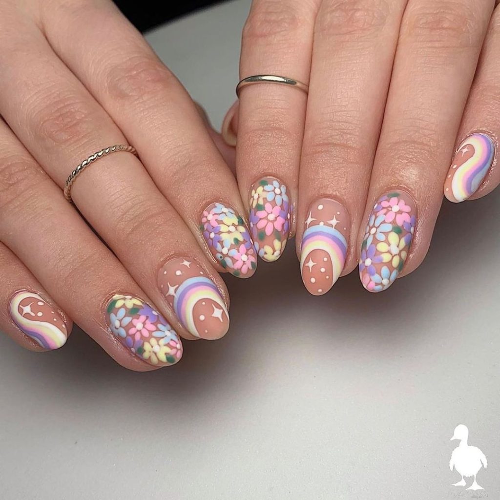 floral spring nail designs