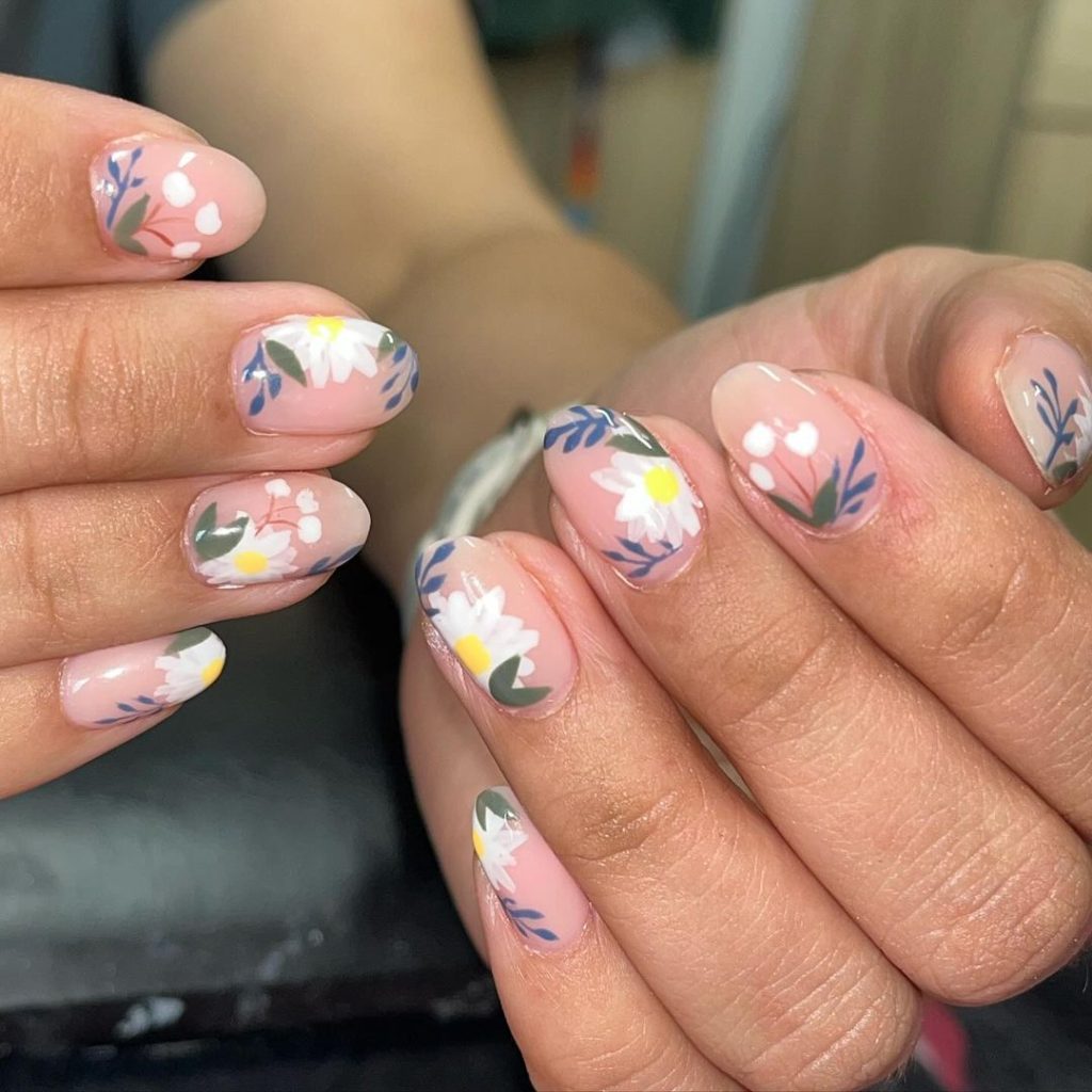 floral spring nail designs