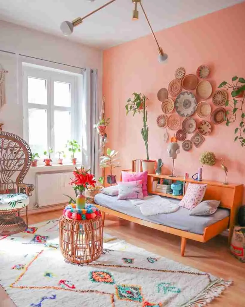 How to Design a living room in boho style 