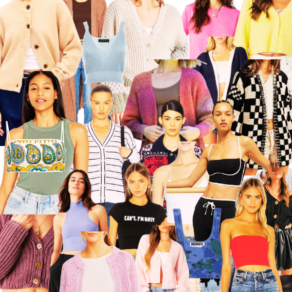 cardigans and crop top