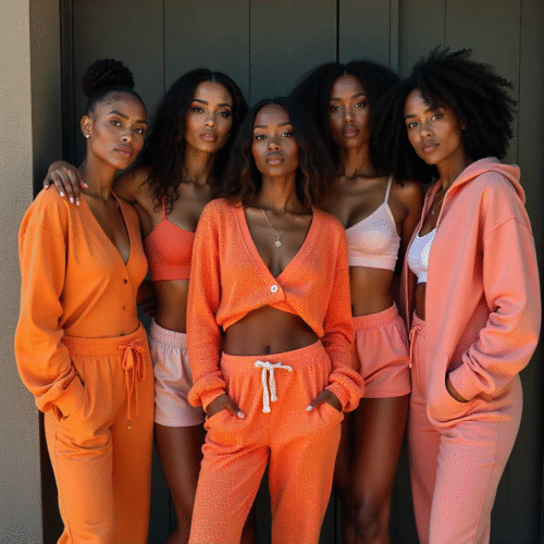 group of women in their cozy lazy outfits