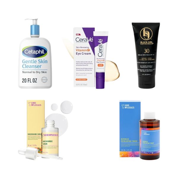 7 day skin glow up challenge products