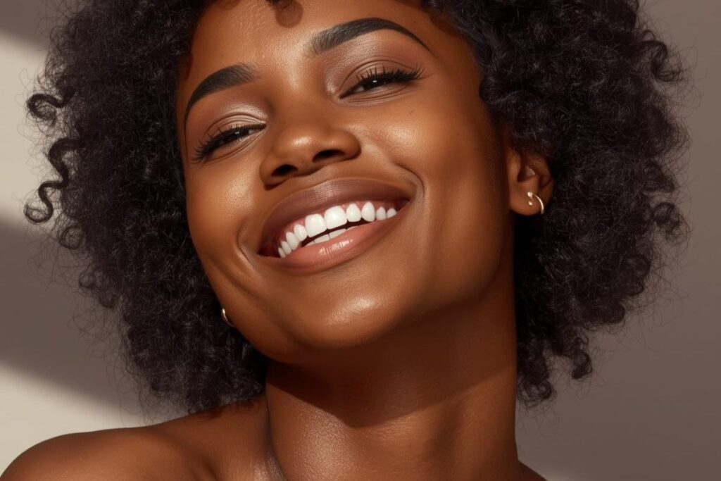 beautify black woman after 7 Day Skin Glow Up Challenge